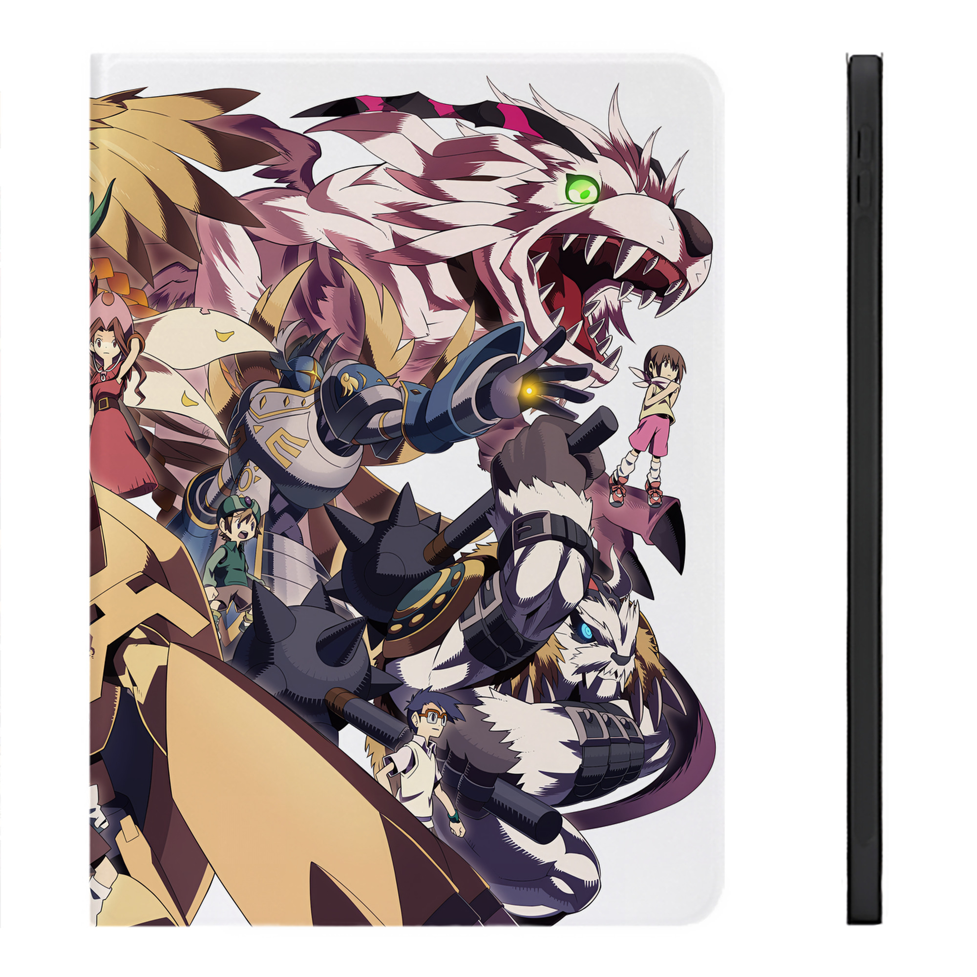 （画像用） Digimon デジタルモンスター/デジモン IPadケース ペンホルダー付き ブックスタイルデザイン